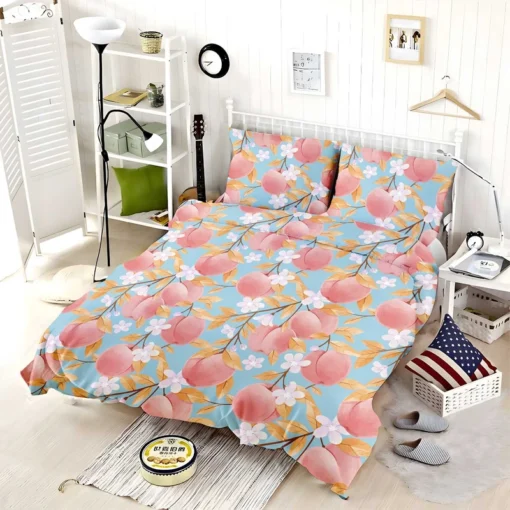 Rose Apple Floral Pattern Bedding Set