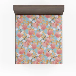 Rose Apple Floral Pattern Fitted Sheet