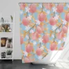 Rose Apple Floral Pattern Shower Curtain