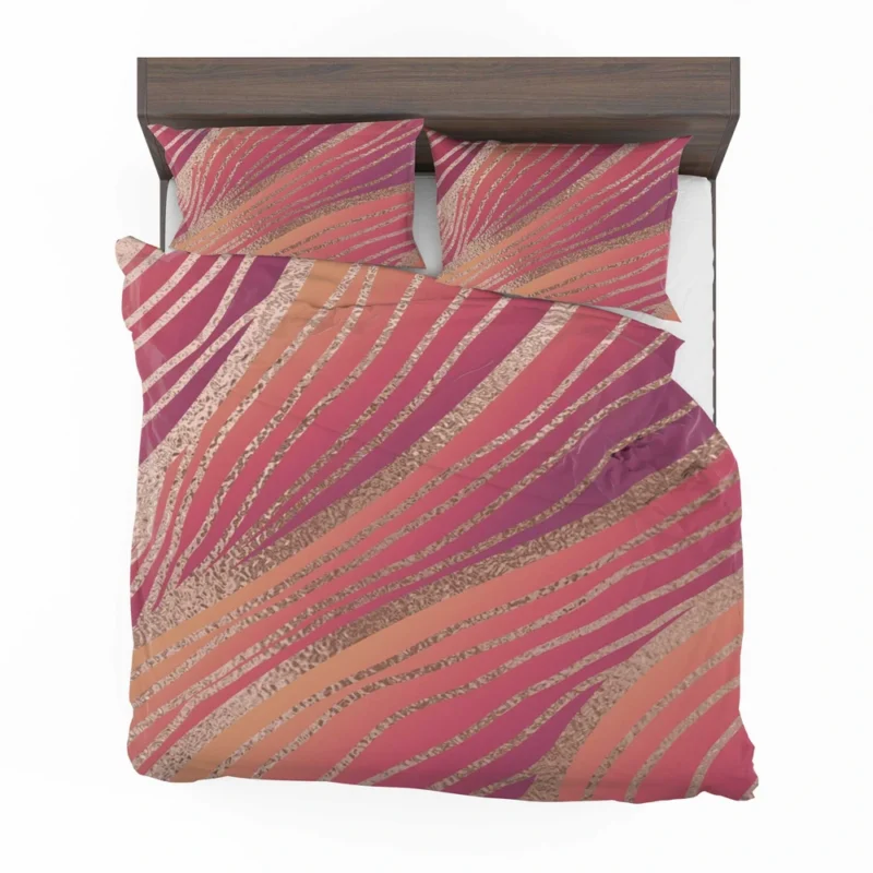 Rose Gold Elegant Abstract Design Bedding Set 2