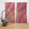 Rose Gold Elegant Abstract Design Curtain