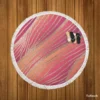 Rose Gold Elegant Abstract Design Round Beach Towel