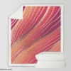 Rose Gold Elegant Abstract Design Sherpa Fleece Blanket