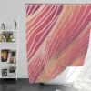 Rose Gold Elegant Abstract Design Shower Curtain