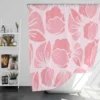 Rose Pink Floral Petals Shower Curtain