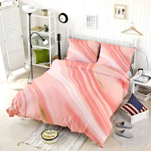 Rose & Punch Mix Liquid Marble Bedding Set