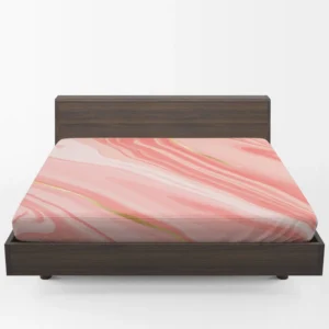 Rose & Punch Mix Liquid Marble Fitted Sheet 1