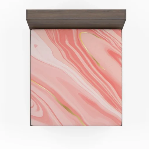 Rose & Punch Mix Liquid Marble Fitted Sheet