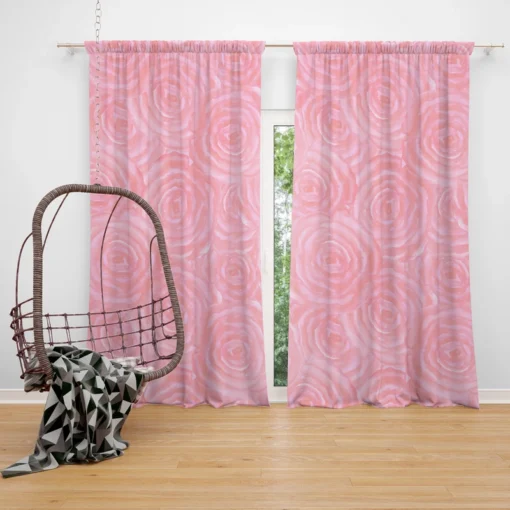 Rose Water Background Curtain