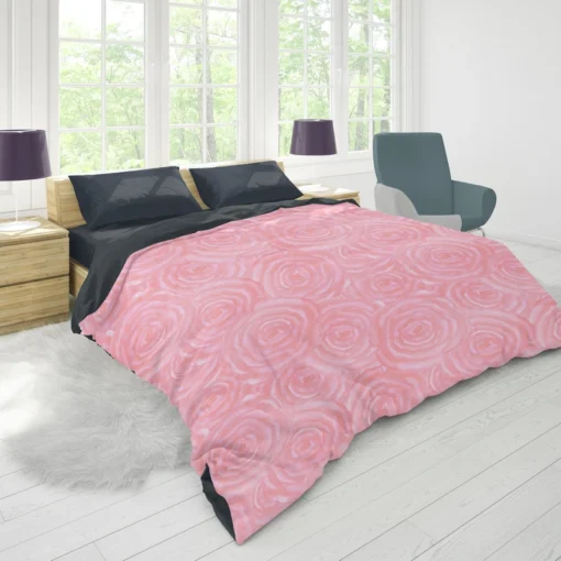 Rose Water Background Duvet Cover 1