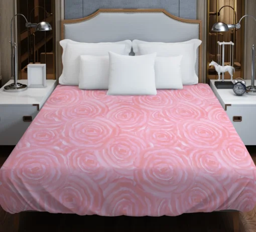 Rose Water Background Duvet Cover