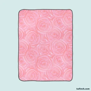 Rose Water Background Fleece Blanket 1