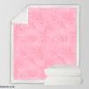 Rose Water Background Sherpa Fleece Blanket