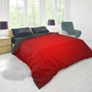 Rosso Corsa Red Gradient Duvet Cover 1