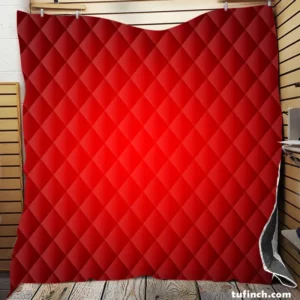 Rosso Corsa Red Gradient Quilt Blanket