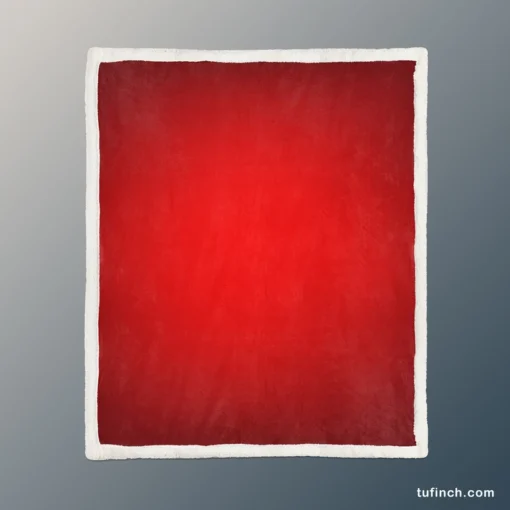 Rosso Corsa Red Gradient Sherpa Fleece Blanket 1