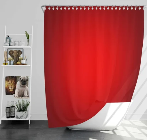 Rosso Corsa Red Gradient Shower Curtain