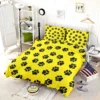 Rotated Pattern Dog Paw Bedding Set