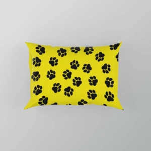 Rotated Pattern Dog Paw Pillow Case