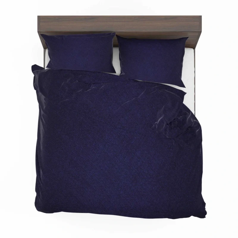 Royal Blue Solid Color Bedding Set 2