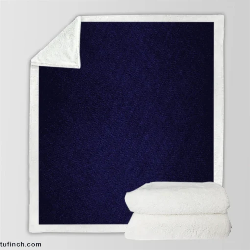 Royal Blue Solid Color Sherpa Fleece Blanket