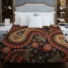 Royal Classical Red Paisley Design Duvet Cover