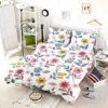 Royal Flowers Pink Colorful Pattern Bedding Set