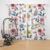 Royal Flowers Pink Colorful Pattern Curtain