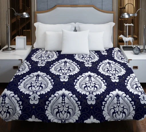 Royal Vintage Damask Design Duvet Cover