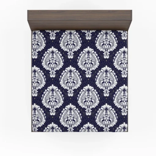 Royal Vintage Damask Design Fitted Sheet