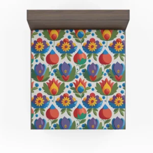 Russian Floral Design Fitted Sheet