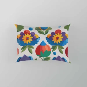 Russian Floral Design Pillow Case