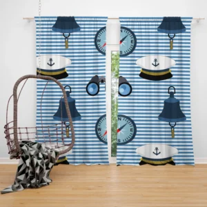 Sailor's Gear Nautical Pattern Curtain