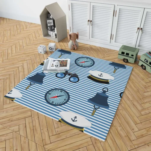 Sailor's Gear Nautical Pattern Rug 1