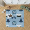 Sailor's Gear Nautical Pattern Rug