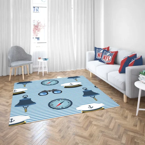 Sailor's Gear Nautical Pattern Rug 2