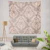 Salmon Ornamental Pattern Wall Tapestry