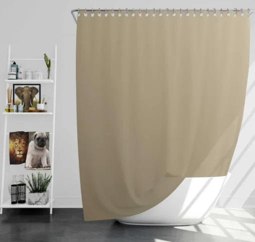 Sandrift Brown Color Shower Curtain