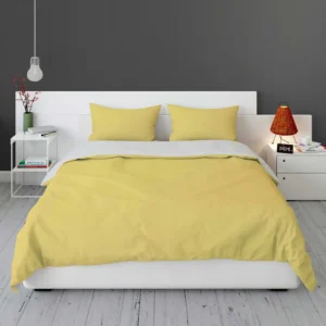 Sandy Yellow Solid Color Bedding Set 1