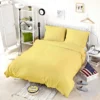 Sandy Yellow Solid Color Bedding Set