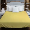 Sandy Yellow Solid Color Duvet Cover