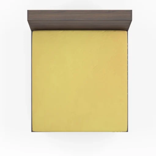 Sandy Yellow Solid Color Fitted Sheet