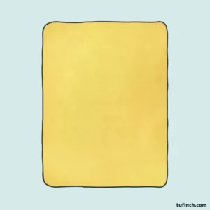 Sandy Yellow Solid Color Fleece Blanket 1