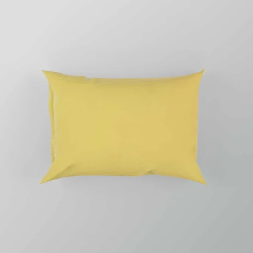 Sandy Yellow Solid Color Pillow Case