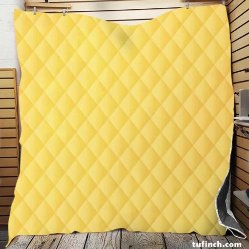 Sandy Yellow Solid Color Quilt Blanket