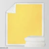 Sandy Yellow Solid Color Sherpa Fleece Blanket