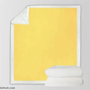 Sandy Yellow Solid Color Sherpa Fleece Blanket