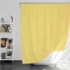 Sandy Yellow Solid Color Shower Curtain