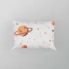 Saturn Planets In White Background Pillow Case