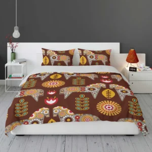 Scandinavian Folk Bedding Set 1